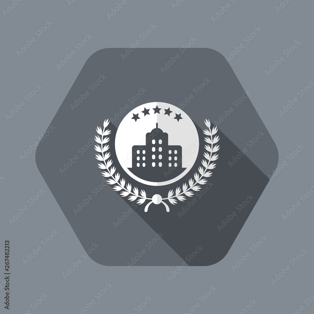 Obraz premium Top luxury hotel icon