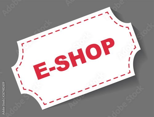 red vector banner eshop