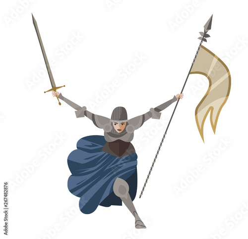 joan of arc medieval female girl woman saint warrior knight