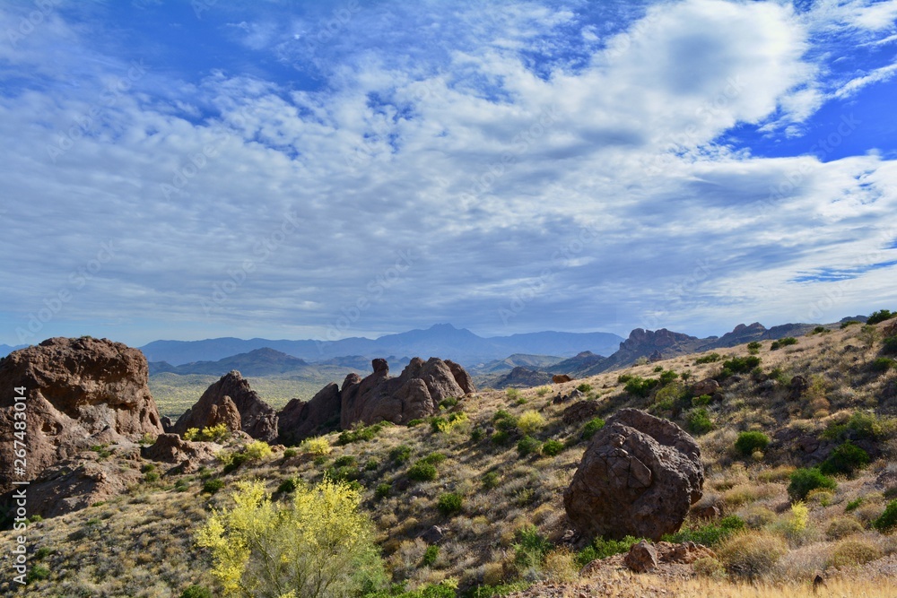 Superstition Mountains Mesa Arizona Rock Desert 