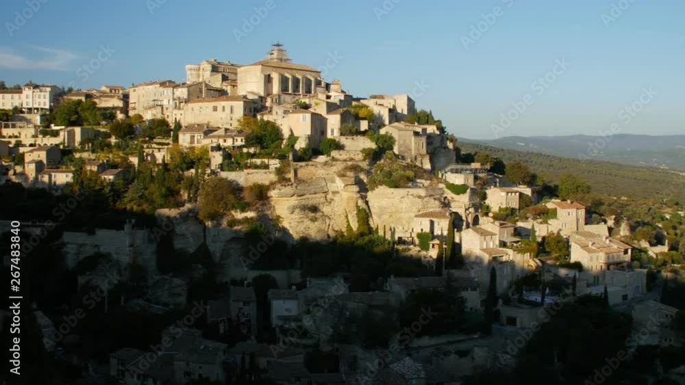 Gordes, France. Gordes is a village in Provence in southern France. Panoramic shot. Gordes, France. Gordes is a village in Provence in southern France. Panoramic shot.