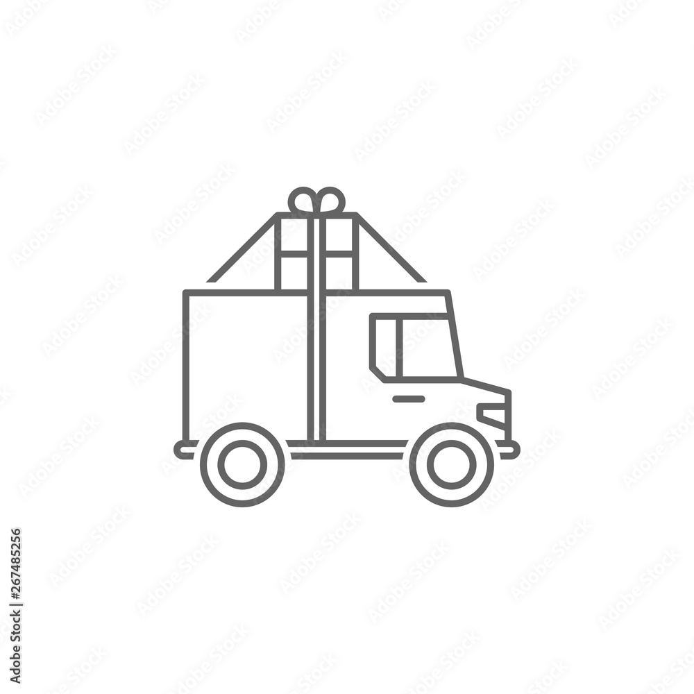 Digital business, delivery icon. Element of digital business icon. Thin line icon for website design and development, app development. Premium icon