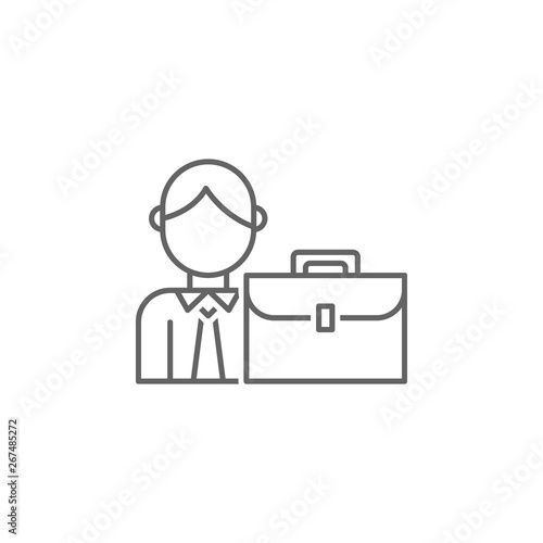 Digital business, employer icon. Element of digital business icon. Thin line icon for website design and development, app development. Premium icon