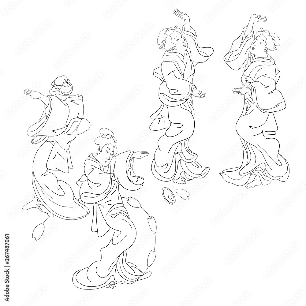 japanese colouring page japanese colouring page