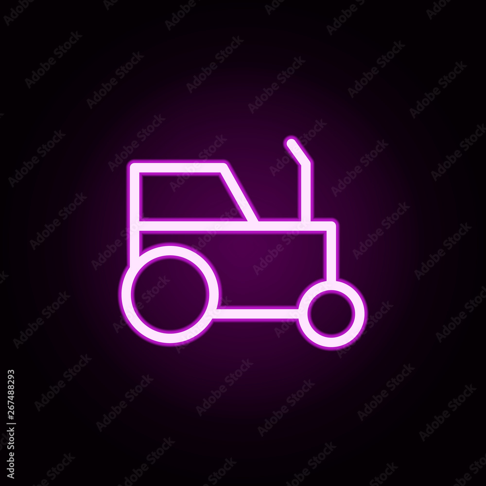 tractor neon icon. Elements of autumn set. Simple icon for websites, web design, mobile app, info graphics tractor neon icon. Elements of autumn set. Simple icon for websites, web design, mobile app, info graphics