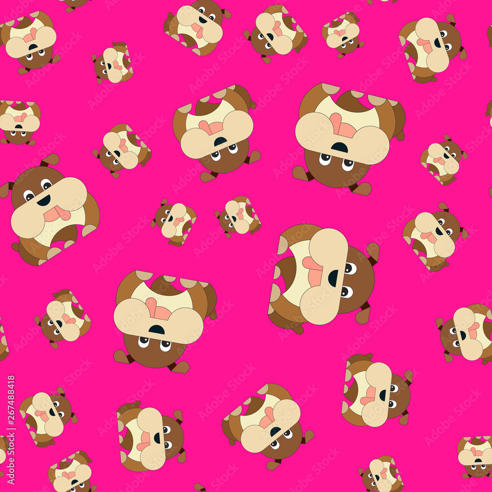 Seamless pattern of dogs Seamless pattern of dogs
