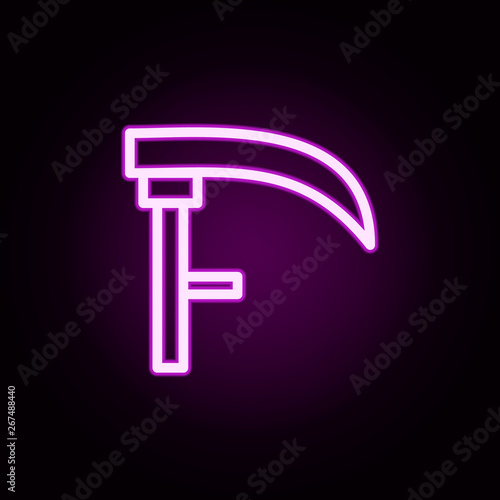 spit neon icon. Elements of autumn set. Simple icon for websites, web design, mobile app, info graphics