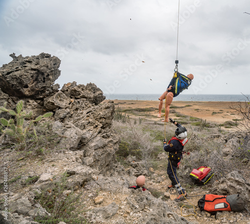 Dutch Caribbean Coastguard exercise -Island of Curacao photo