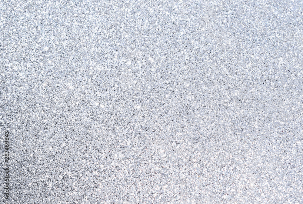 Fototapeta premium sparkles of silver glitter abstract background