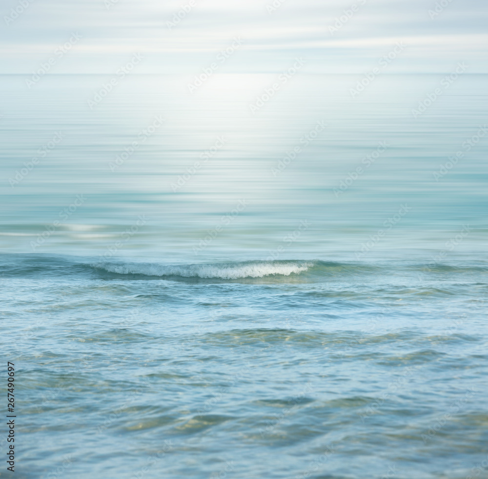 Soft and smooth sea wave,pastel color.