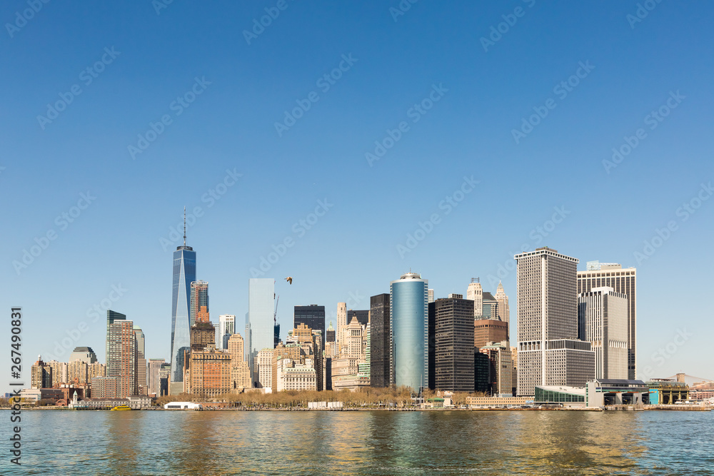 Obraz premium Manhattan, cityskape from Staten Island