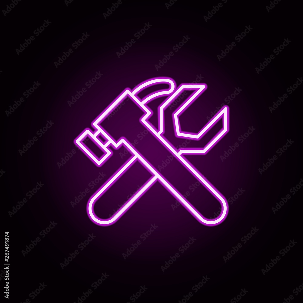 fix, tools neon icon. Elements of Minimal universal theme set. Simple icon for websites, web design, mobile app, info graphics fix, tools neon icon. Elements of Minimal universal theme set. Simple icon for websites, web design, mobile app, info graphics