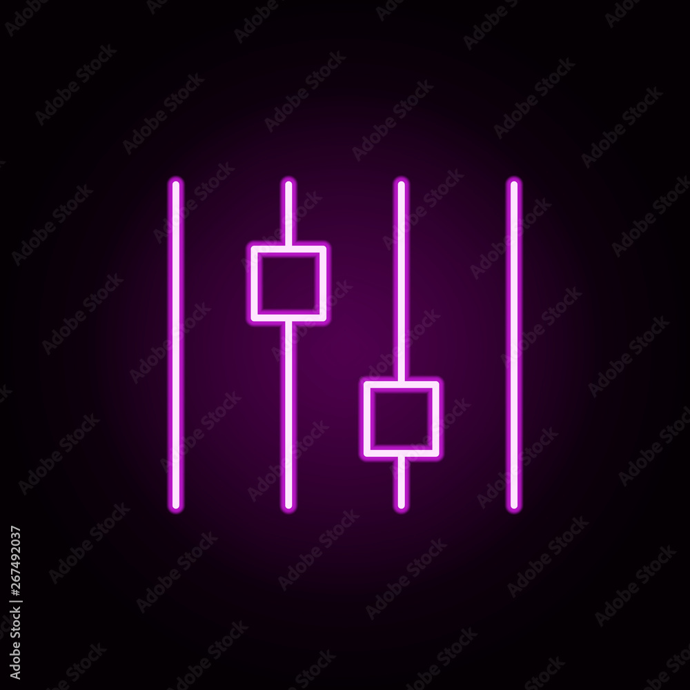 settings neon icon. Elements of Minimal universal theme set. Simple icon for websites, web design, mobile app, info graphics settings neon icon. Elements of Minimal universal theme set. Simple icon for websites, web design, mobile app, info graphics