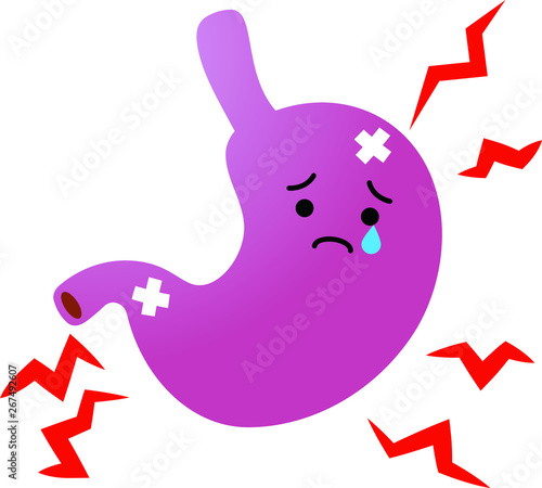 Illustration of a cute stomach 