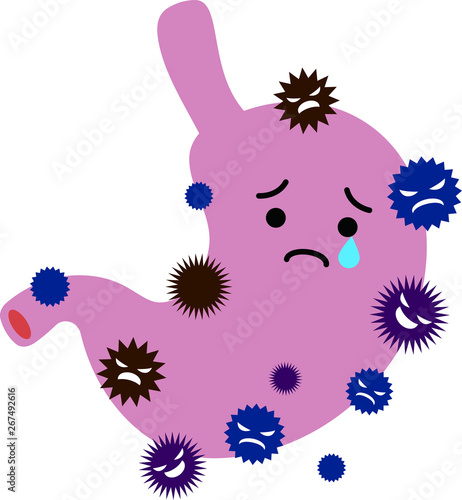Illustration of a cute stomach 