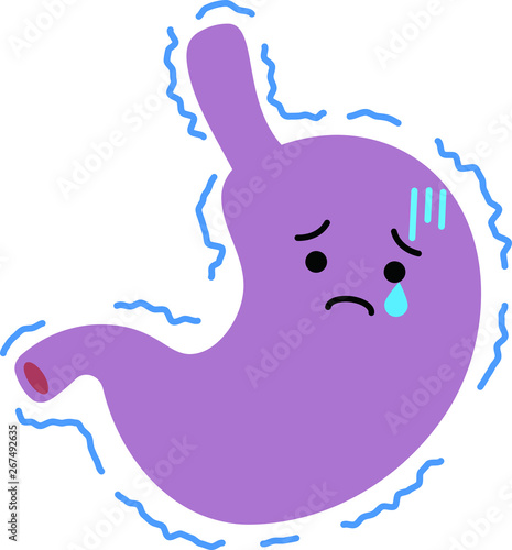Illustration of a cute stomach 