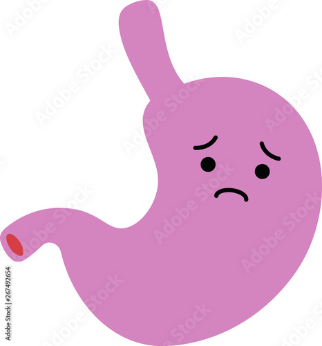 Illustration of a cute stomach 