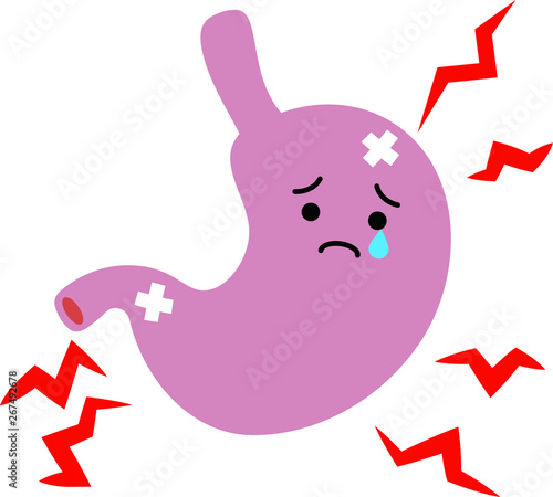 Illustration of a cute stomach 