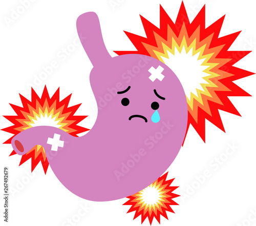 Illustration of a cute stomach 