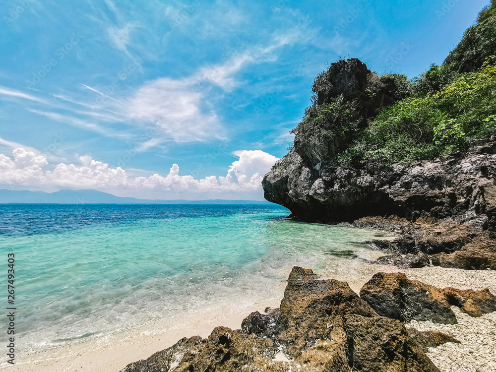 Rocks and sea in good weather of somewhere in Prachuap Khiri Khan at Thailand Rocks and sea in good weather of somewhere in Prachuap Khiri Khan at Thailand