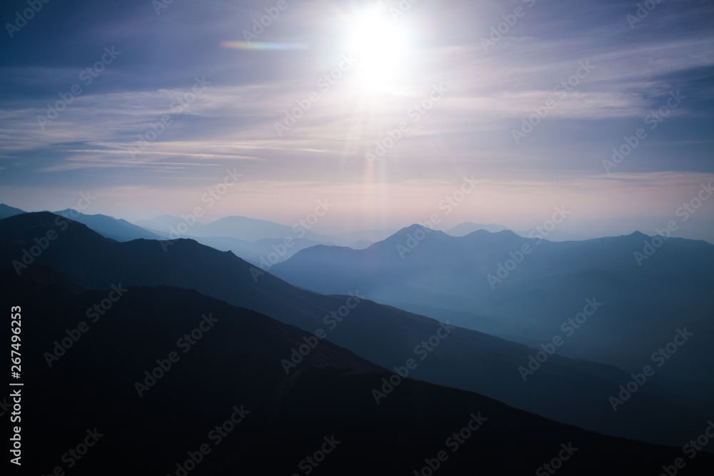 mountain silhouettes