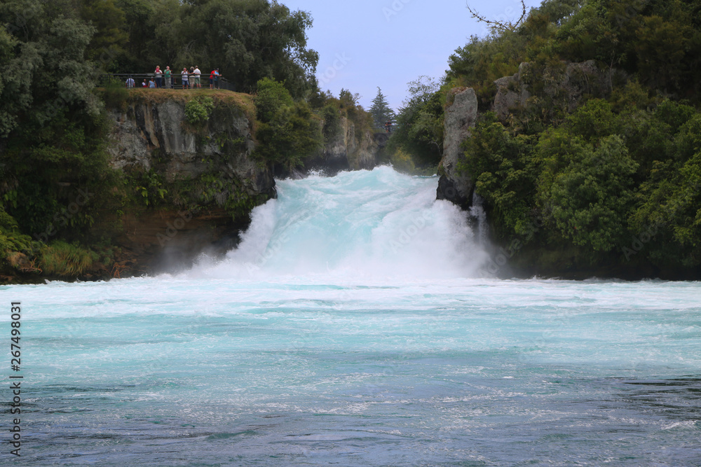 Huka Falls - Waterfall near Taupo, New Zealand