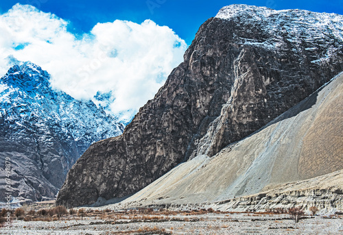 Karakoram range in Pakistan, on the way to Pakistan-China border. photo