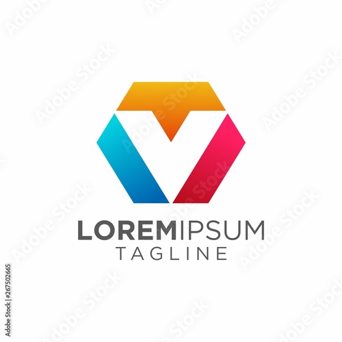 Colorful / Modern and Trendy Letter V Logo Design. Vector Illustration Free Download Colorful / Modern and Trendy Letter V Logo Design. Vector Illustration - GFXLoad