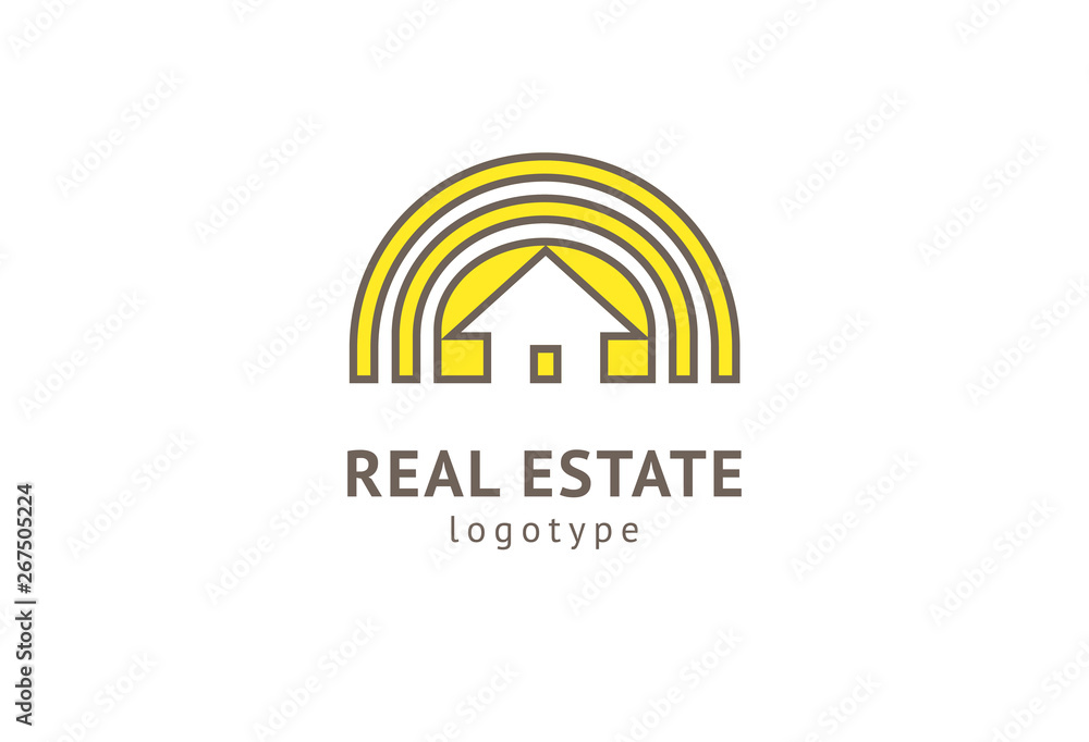 Abstract real estate agent logo icon vector design. Rent, sale of real estate vector logo, House cleaning, home security, real estate auction. Vector building logo concept. Abstract real estate agent logo icon vector design. Rent, sale of real estate vector logo, House cleaning, home security, real estate auction. Vector building logo concept.