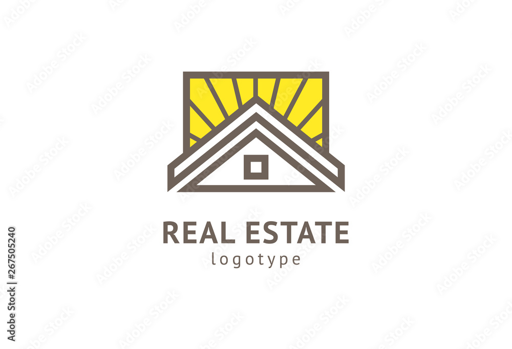Abstract real estate agent logo icon vector design. Rent, sale of real estate vector logo, House cleaning, home security, real estate auction. Vector building logo concept. Abstract real estate agent logo icon vector design. Rent, sale of real estate vector logo, House cleaning, home security, real estate auction. Vector building logo concept.