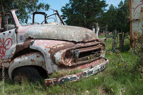 abandoned old car