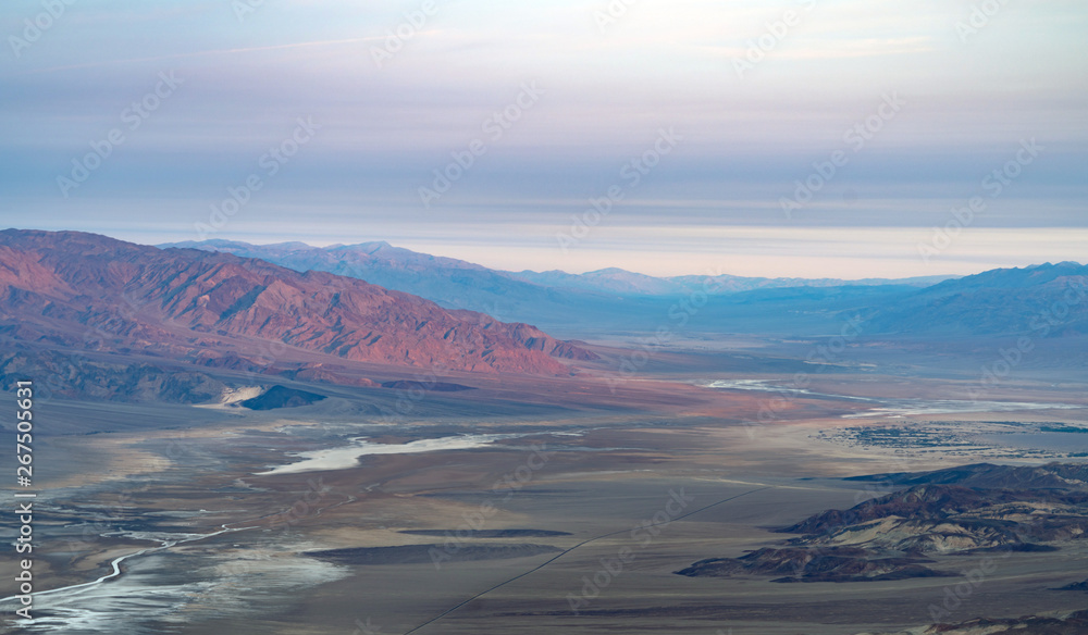 The vivid landscape scenery of Death Valley is an ad for tourism The vivid landscape scenery of Death Valley is an ad for tourism