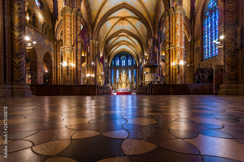Interior of St. Matthias Church in Budapest © Andrew S.
