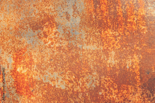 Orange Metal rusty background, Metal grunge texture