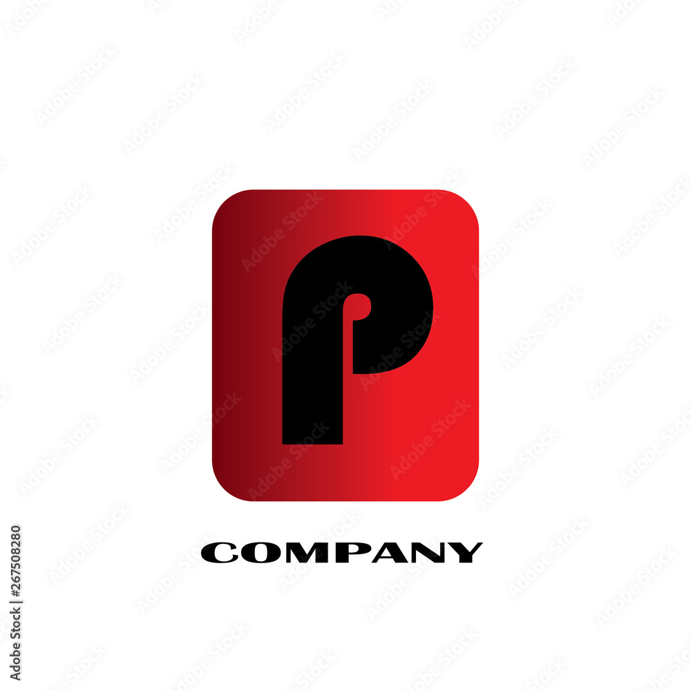 Initial Letter P Linked Design Logo - Vector Initial Letter P Linked Design Logo - Vector