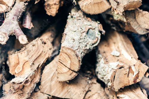 Dry cut logs firewood, wood.