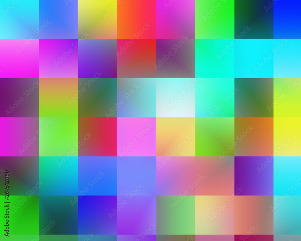 Abstract background with squares, lights