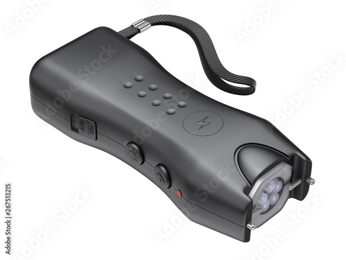 Canvas Print Stun gun isolated on white background - 3D illustration