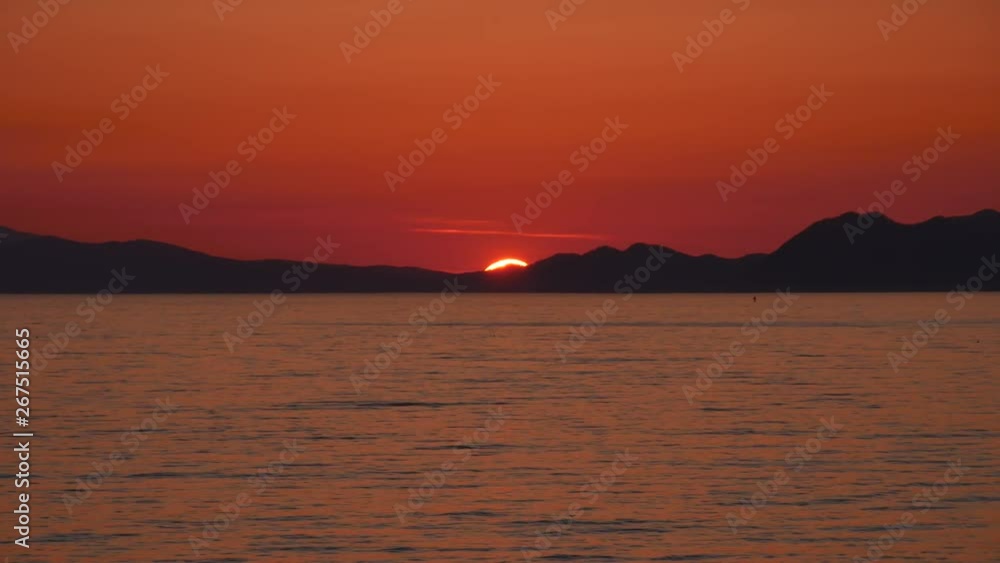 sunset at the sea sunset at the sea