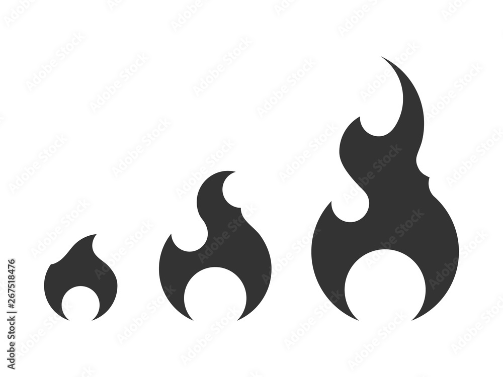 Set fire icons vector template isolated. Collection flat flame logo design element. Flames symbol silhouette. Set fire icons vector template isolated. Collection flat flame logo design element. Flames symbol silhouette.