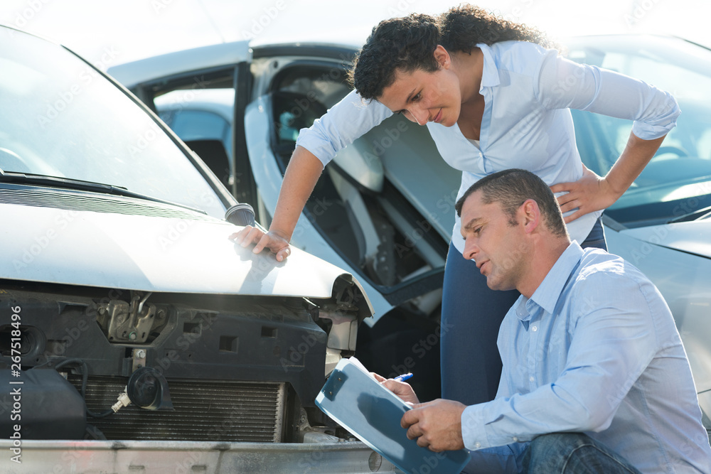 car mechanic checking a car engine car mechanic checking a car engine