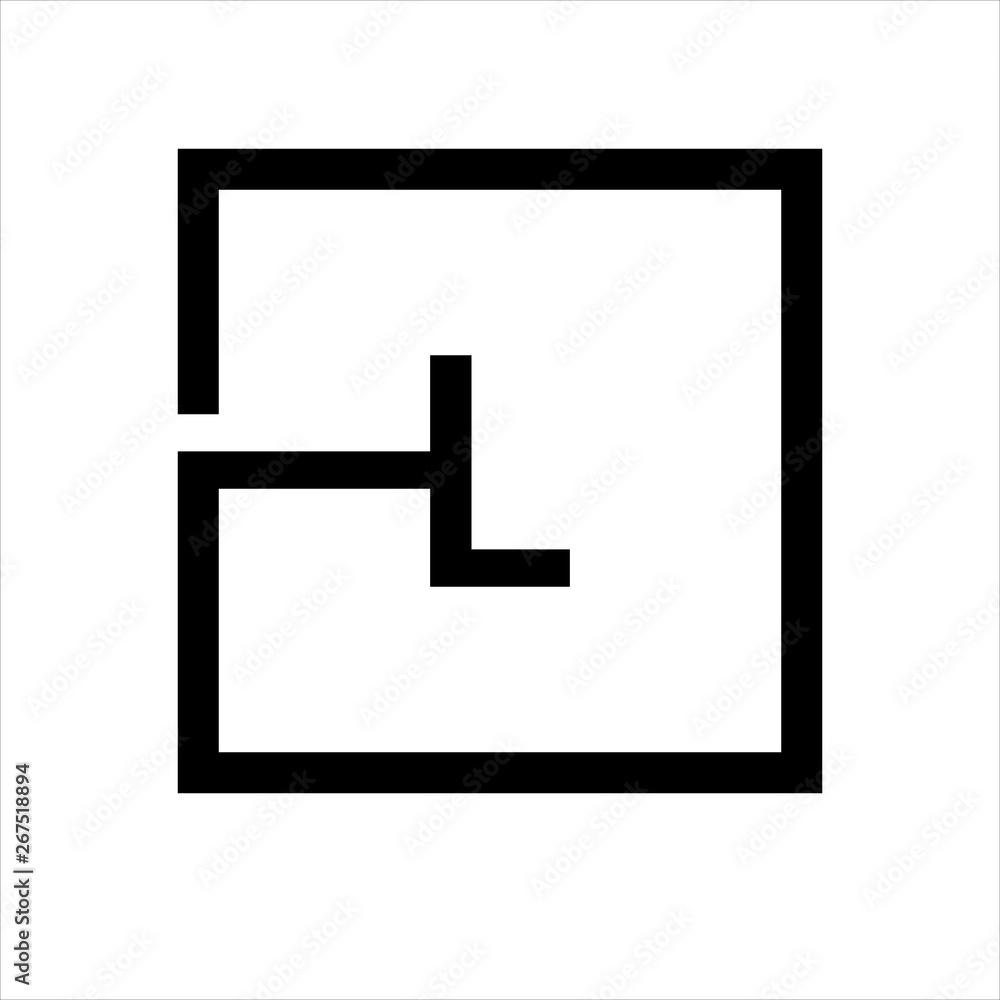 LETTER L AND SQUARE LOGO DESIGN LETTER L AND SQUARE LOGO DESIGN