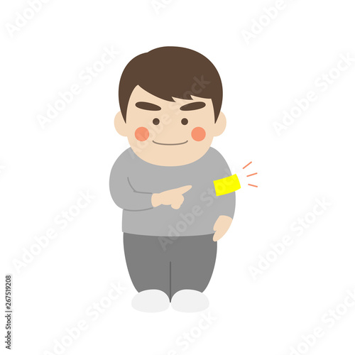 男性キャラクター腕章