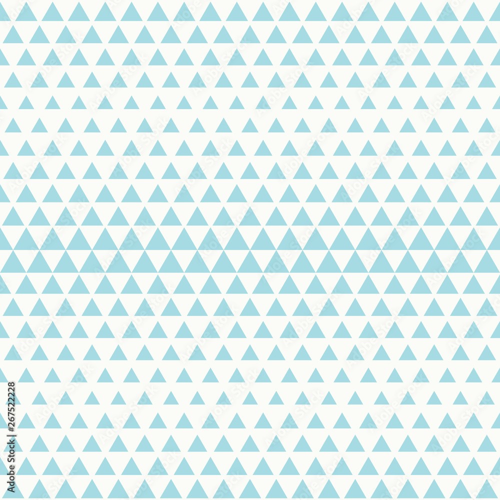 Abstract tech blue triangle pattern seamless design on white background vector. illustration vector eps10