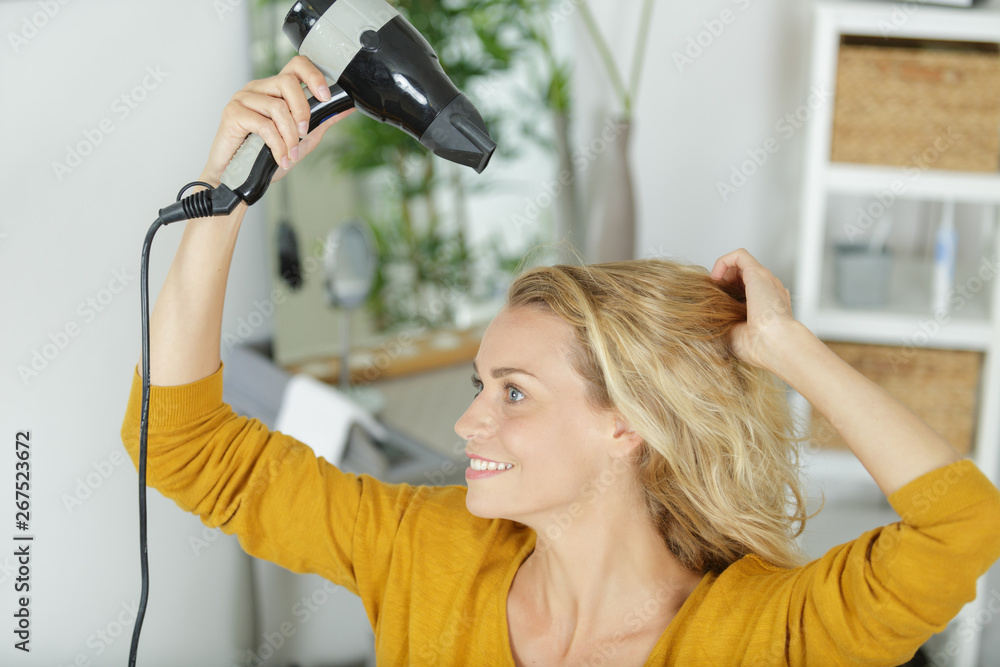 hair drying concept hair drying concept