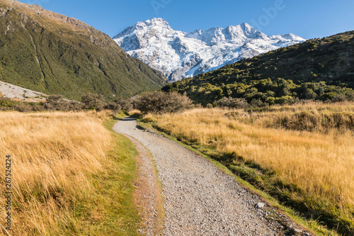 Mount Sefton in Mt Cook National Park, Southern Alps, New Zealand