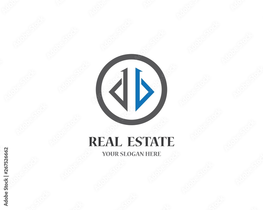 Real estate logo icon illustration Real estate logo icon illustration