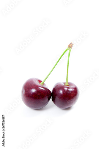 Sweet cherry isolated on a white background.. © kostik2photo