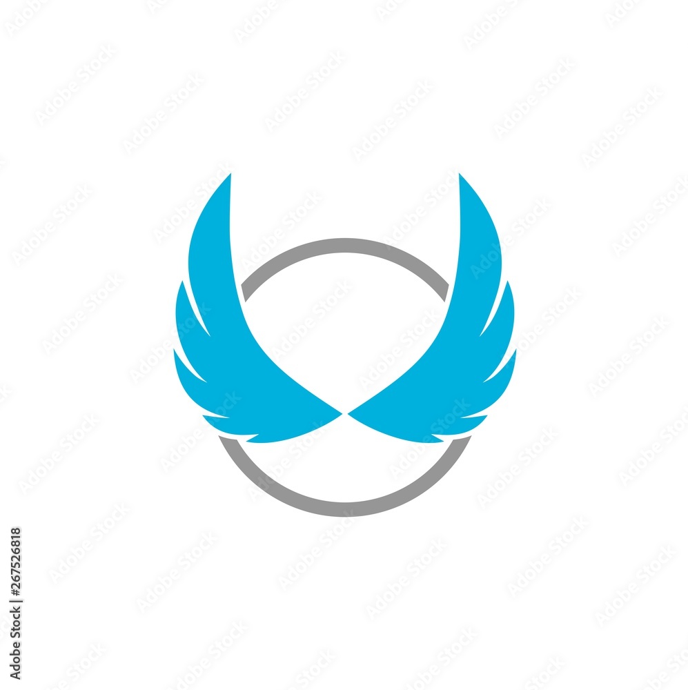 Wing business logo abstract icon Wing business logo abstract icon