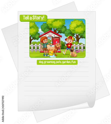 A picture narrative worksheet